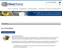 Tablet Screenshot of catalog.planet-products.com